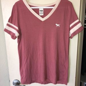 PINK V-Neck Tee